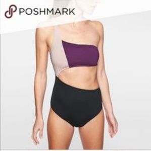 NWT Athleta Mod Color block one piece